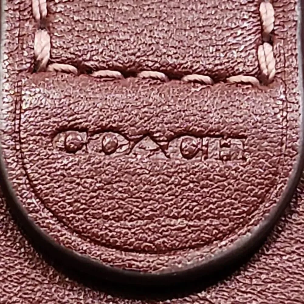 Coach Small Trifold Wallet in Bordeaux